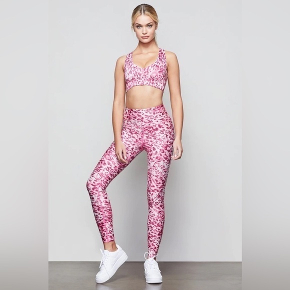 Good American THE CORE STRENGTH LEGGING Quartz Leopard001 - Picture 1 of 8